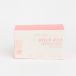 MASCARILLA LABIAL BOLD RED HYDROGEL LIP MASK CITY GIRL X 22 PCS