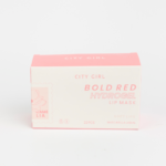 MASCARILLA LABIAL BOLD RED HYDROGEL LIP MASK CITY GIRL X 22 PCS