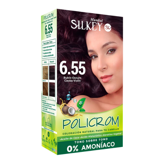 655POLICROMpng KIT SILKEY POLICROM SIN AMONIACO N 6.55 - Imagen 1