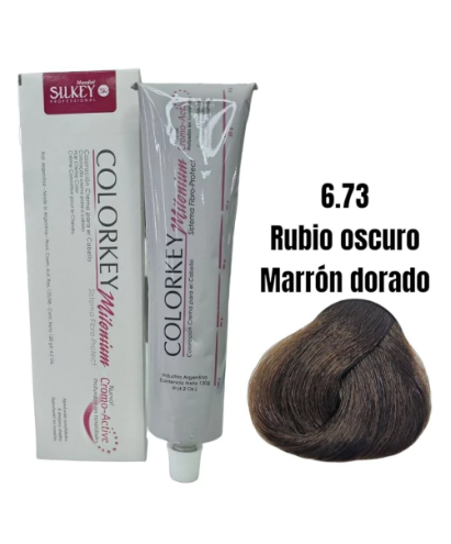 673mileniumpng TINTURA COLORKEY MILENIUM SILKEY N 6.73 X 120G - Imagen 1