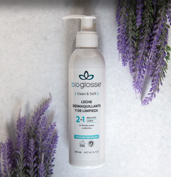 lechedelimpiezapng LECHE DESMAQUILLANTE BIOGLOSSE X 200ML - Imagen 1